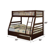 Bunk Bed (T/F) w/2 Drawers