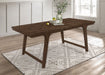 Reynolds Rectangular Dining Table Brown Oak image