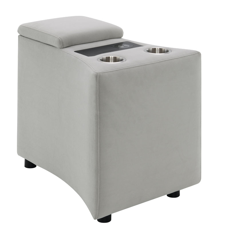 Console w/USB Port , Cup Holder & Wireless Charge