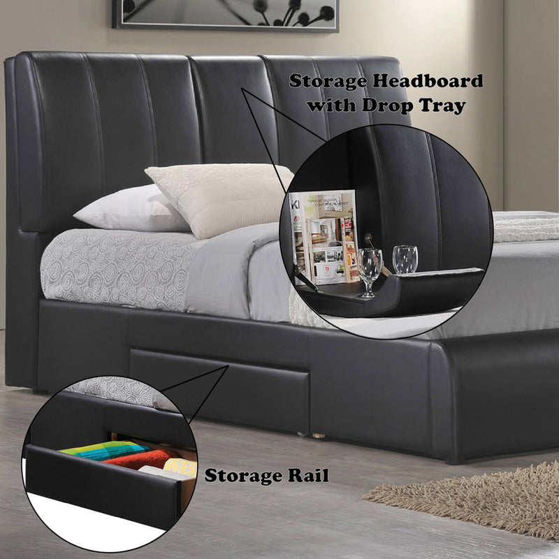 Eastern King Bed w/Storage
