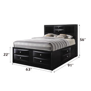Queen Bed w/Storage