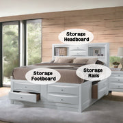 Queen Bed w/Storage