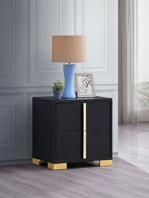 Marceline 2-drawer Nightstand Black image