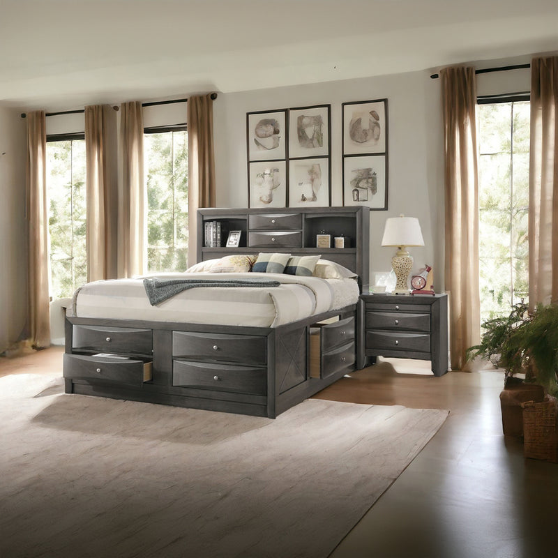 Queen Bed w/Storage
