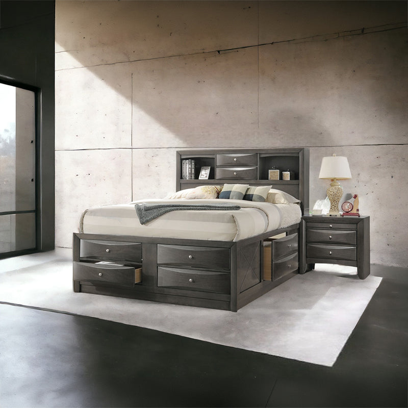 Queen Bed w/Storage