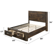 Queen Bed w/Storage