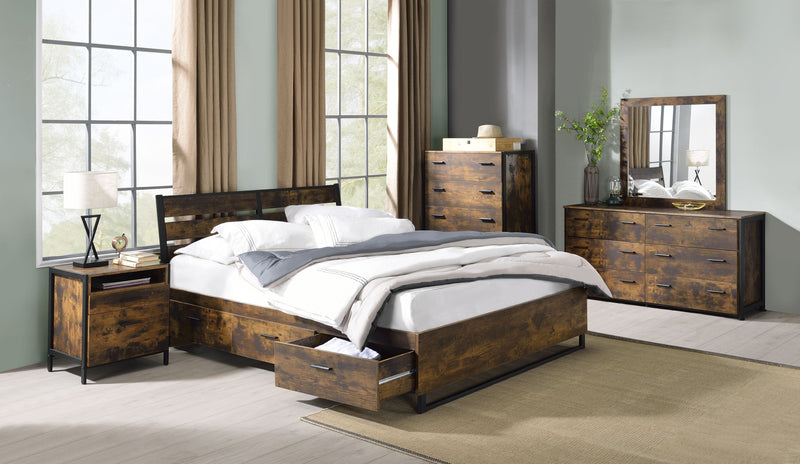 Eastern King Bed w/Storage
