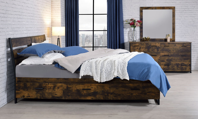 Eastern King Bed w/Storage