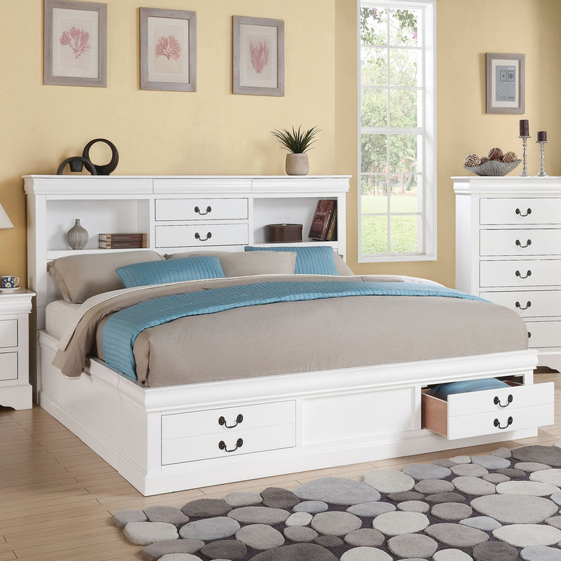 Eastern King Bed w/Storage