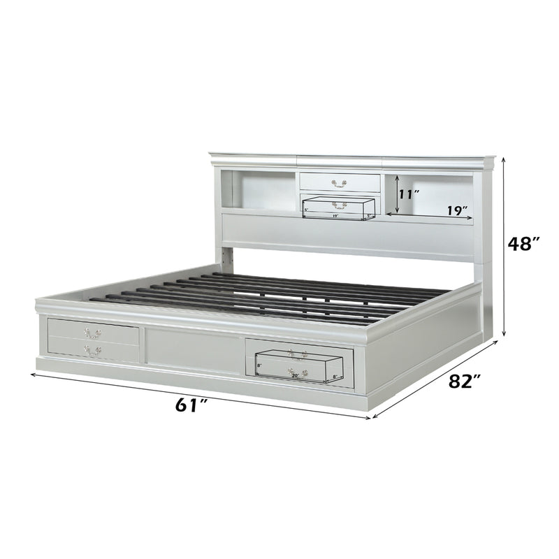 Queen Bed w/Storage