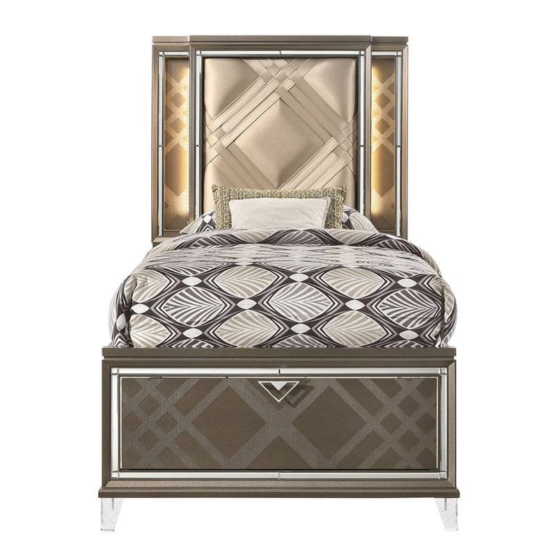 Full Bed w/Storage & LED