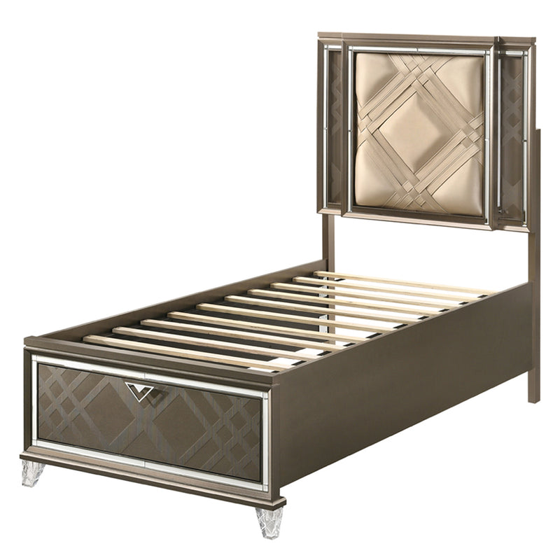 Full Bed w/Storage & LED
