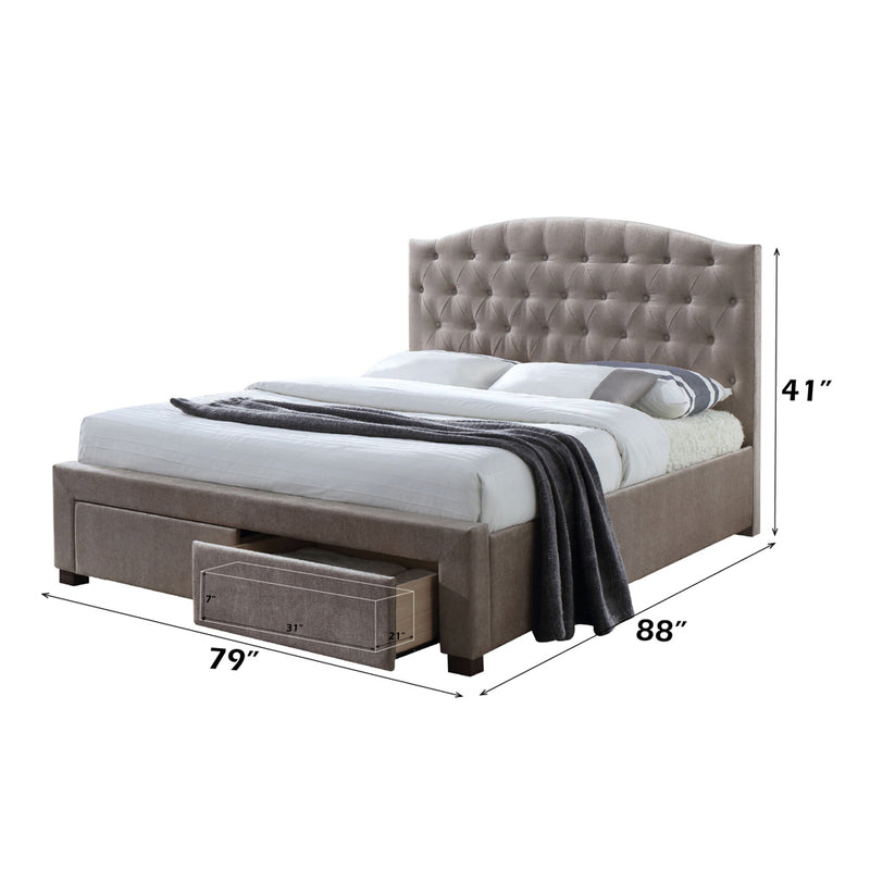 Eastern King Bed w/Storage