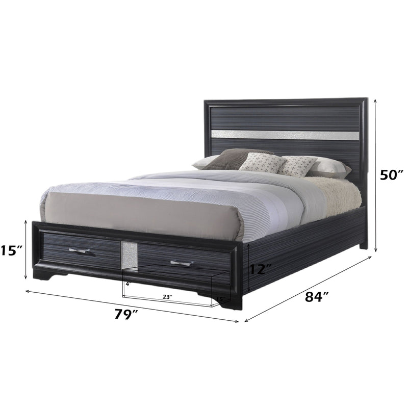 Eastern King Bed w/Storage