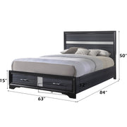 Queen Bed w/Storage
