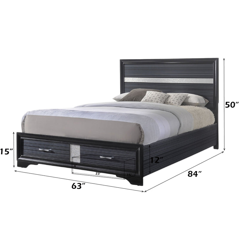 Queen Bed w/Storage