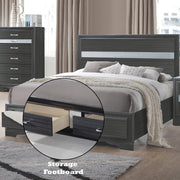 Queen Bed w/Storage