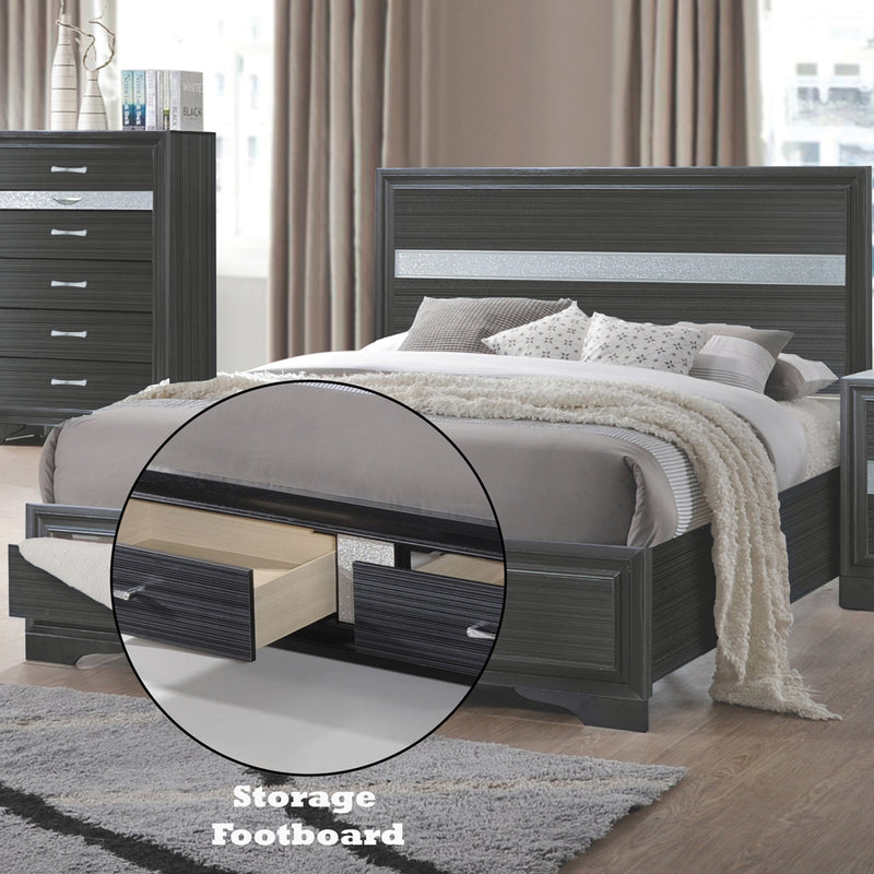 Queen Bed w/Storage
