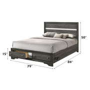 Eastern King Bed w/Storage