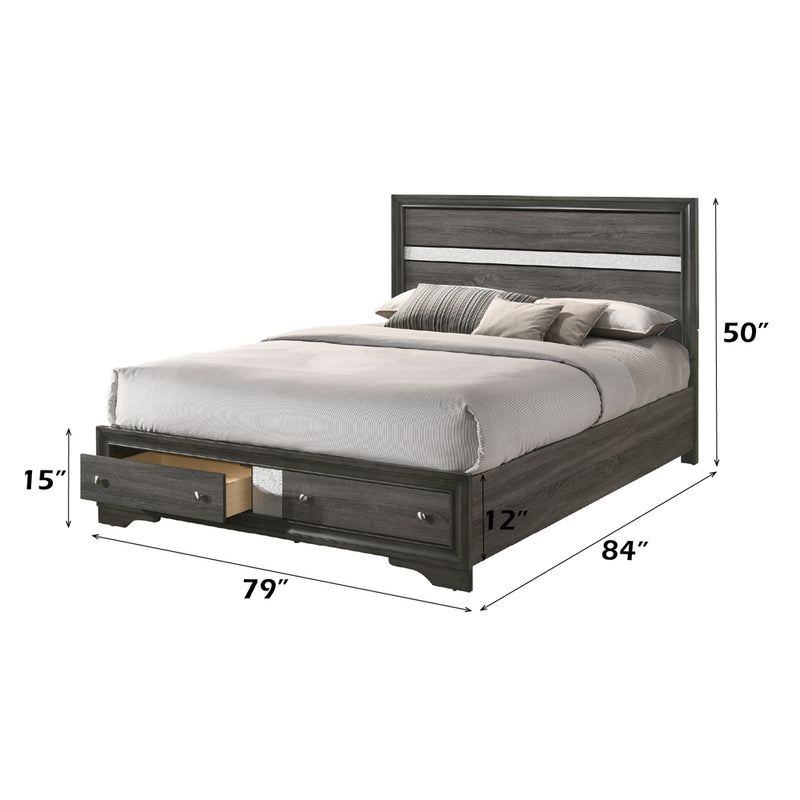 Eastern King Bed w/Storage