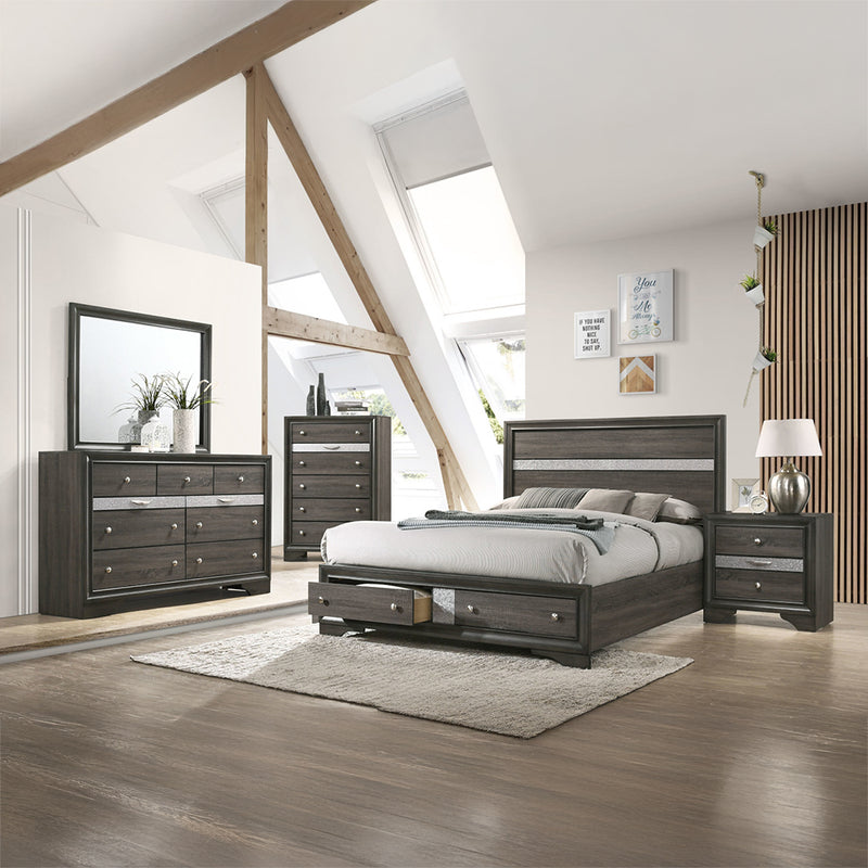 Eastern King Bed w/Storage