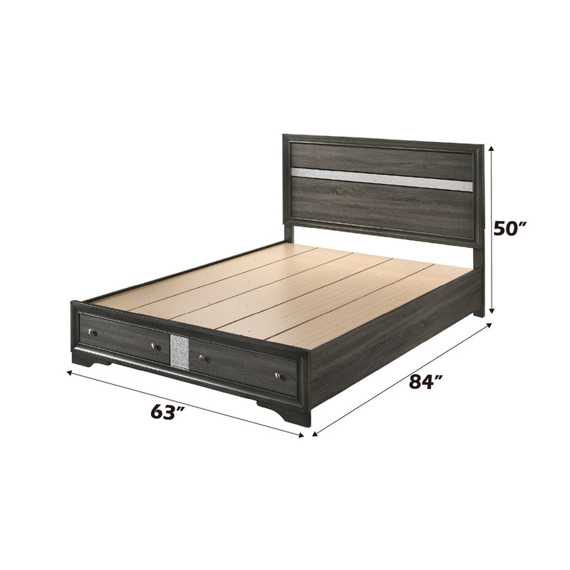 Queen Bed w/Storage