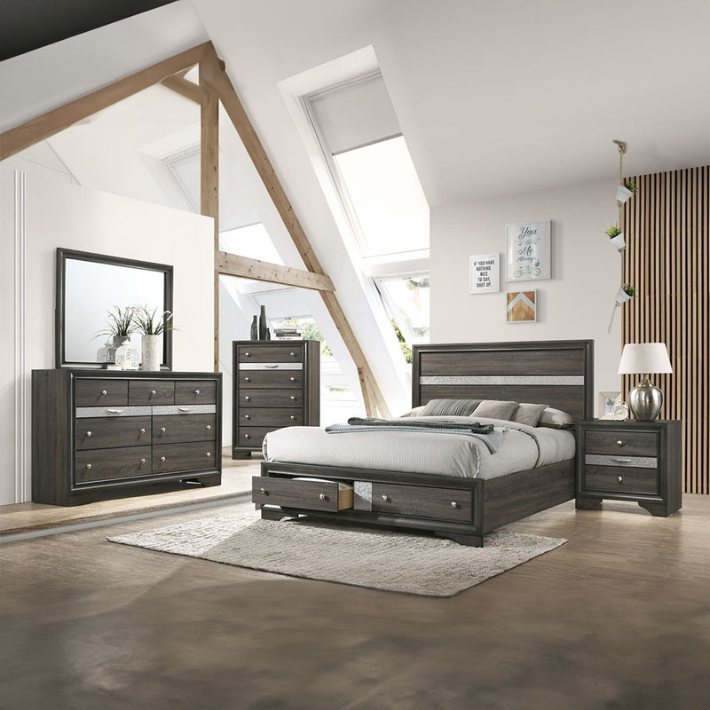 Queen Bed w/Storage