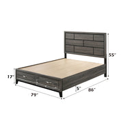 Eastern King Bed w/Storage