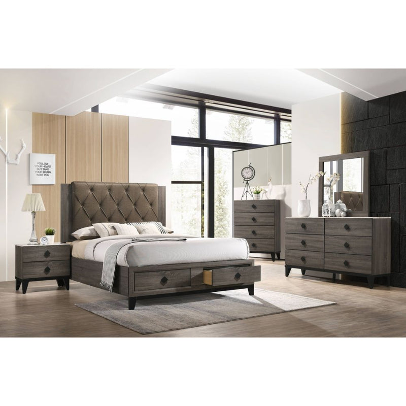 Queen Bed w/Storage