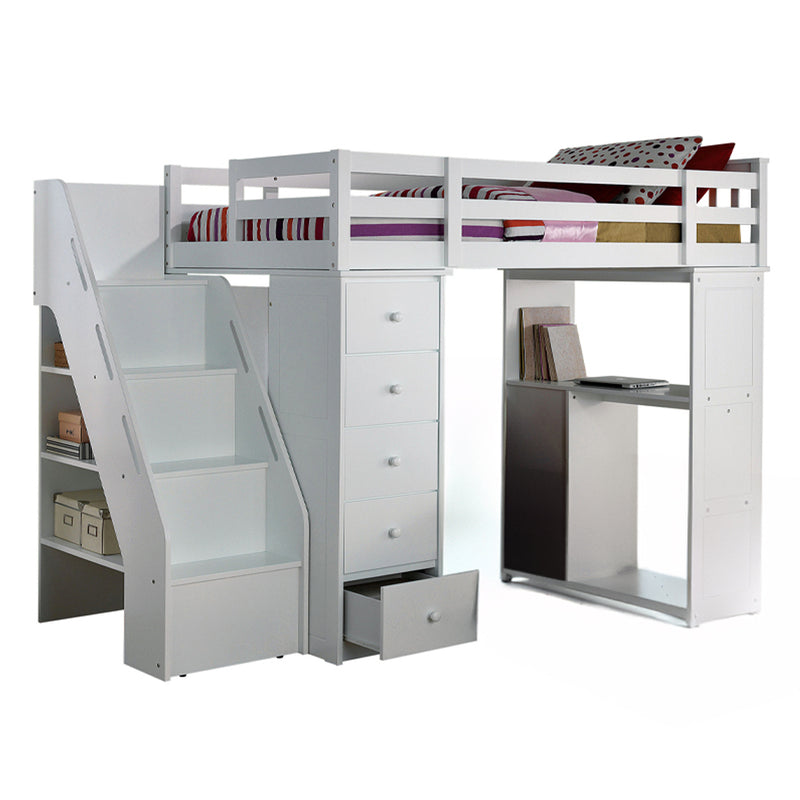 Twin Loft Bed w/Storage