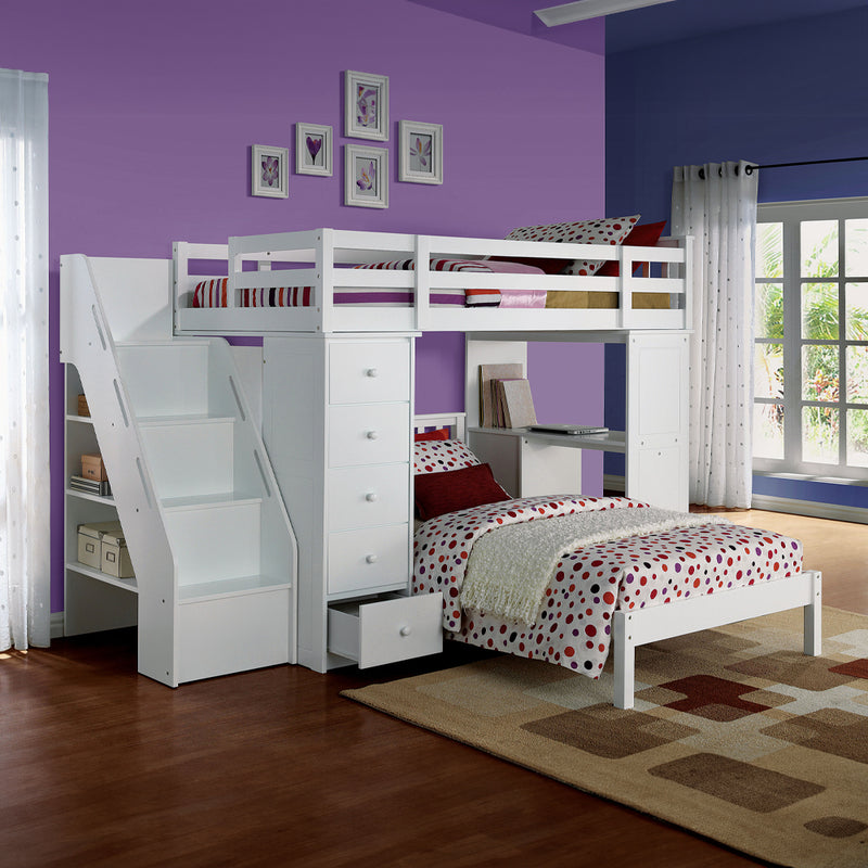 Twin Loft Bed w/Storage