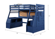 Twin Loft Bed w/Storage