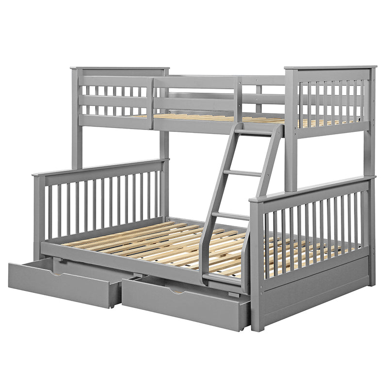 Bunk Bed (T/F) w/2 Drawers