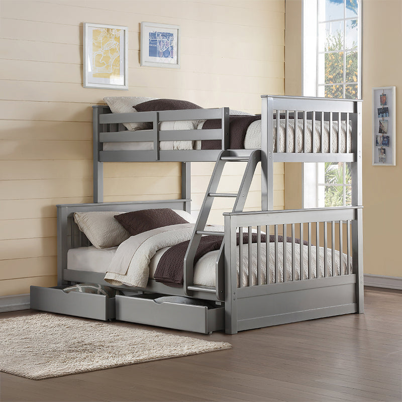 Bunk Bed (T/F) w/2 Drawers
