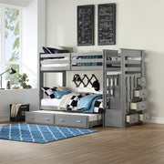Bunk Bed (T/T) w/Trundle &Storage