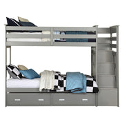 Bunk Bed (T/T) w/Trundle &Storage