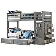Bunk Bed (T/T) w/Trundle &Storage