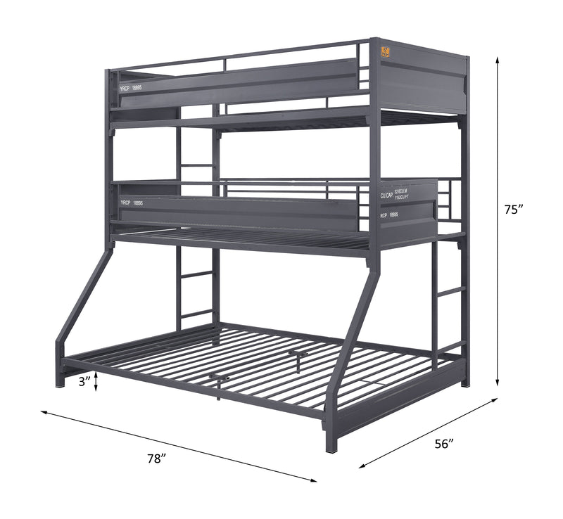 Triple Bunk Bed (T/T/F)
