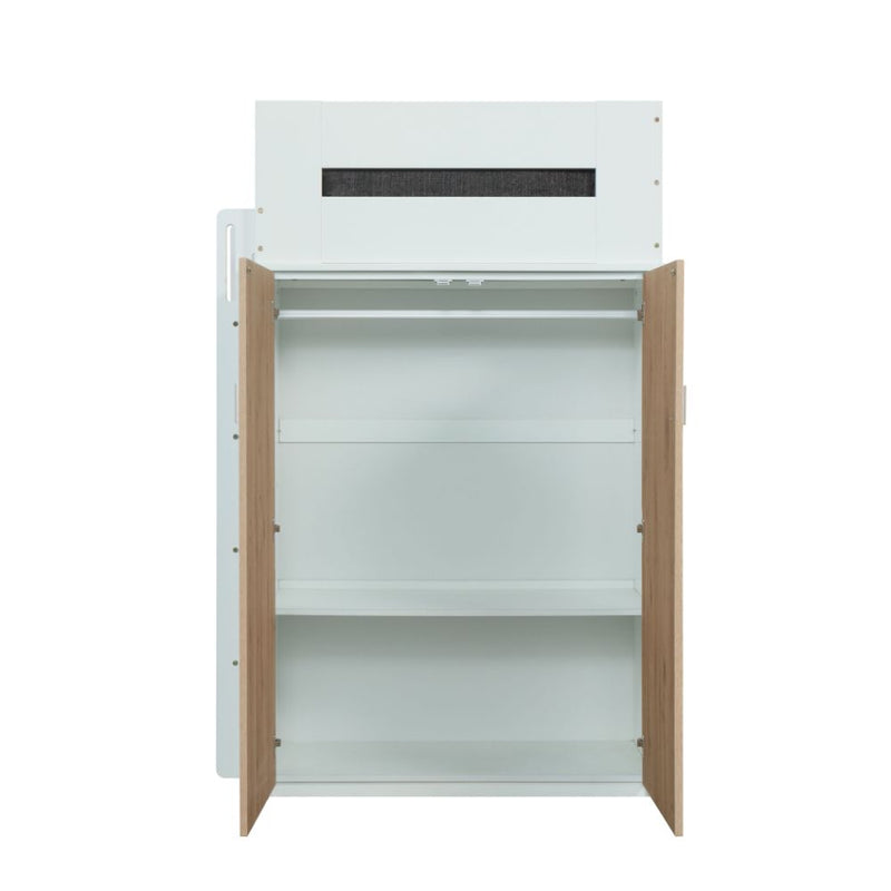 Twin Loft Bed w/Desk & Wardrobe