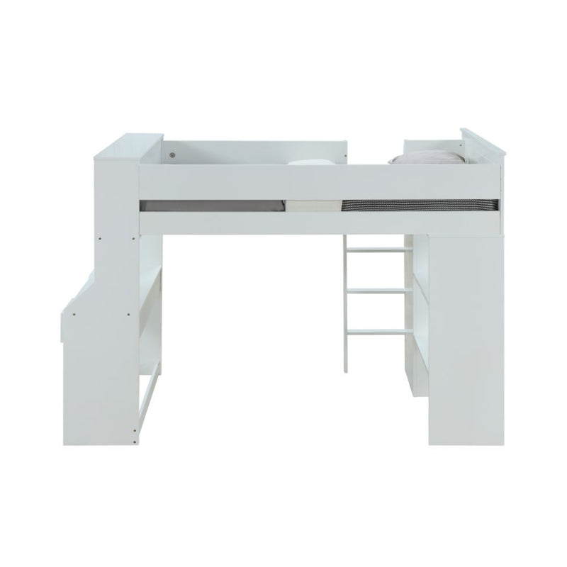 Twin Loft Bed w/Desk & Wardrobe