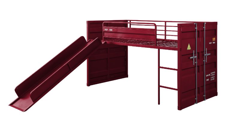 Twin Loft Bed w/Slide