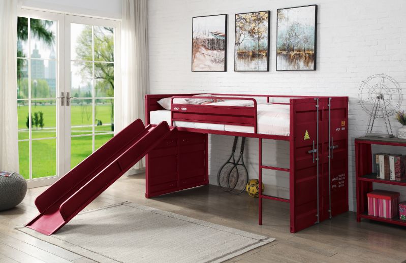 Twin Loft Bed w/Slide