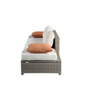 Patio Sofa w/2 Pillows & Ottoman