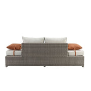 Patio Sofa w/2 Pillows & Ottoman