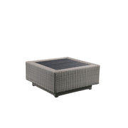 Patio Sectional Sofa w/4 Pillows & Coffee Table