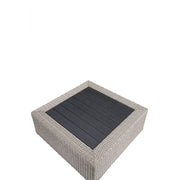 Patio Sectional Sofa w/4 Pillows & Coffee Table