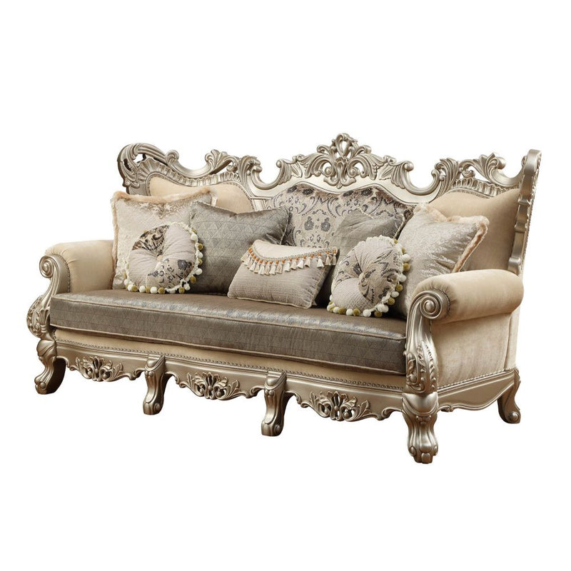 Sofa w/7 Pillows