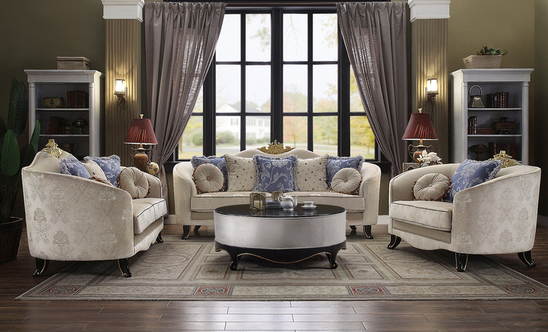 Loveseat w/5 Pillows