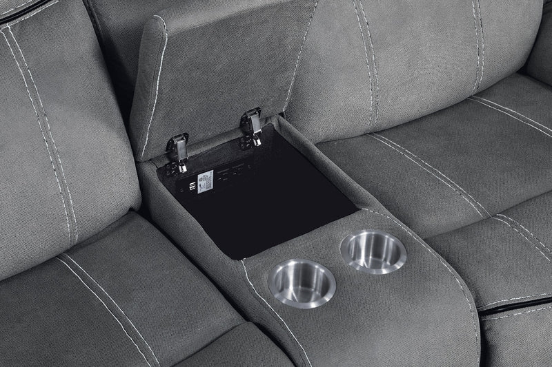 Motion Loveseat & Console w/USB Port