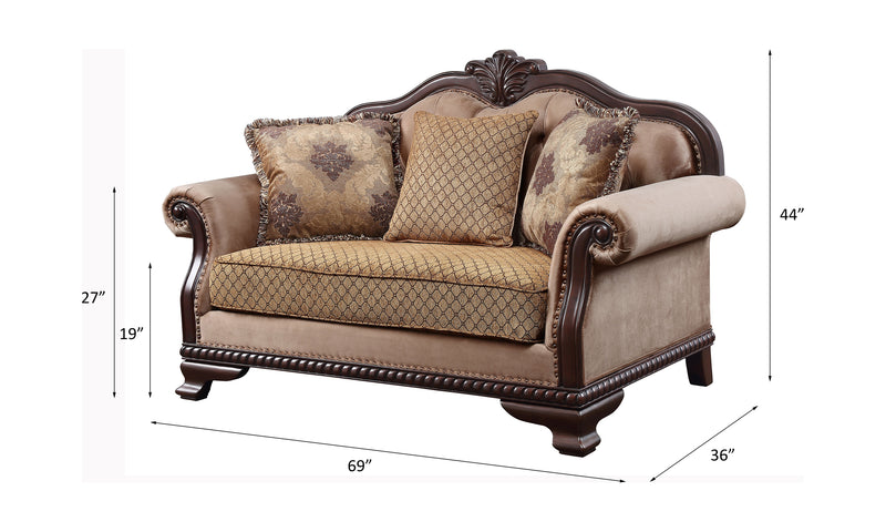 Loveseat w/3 Pillows(Same LV01589)